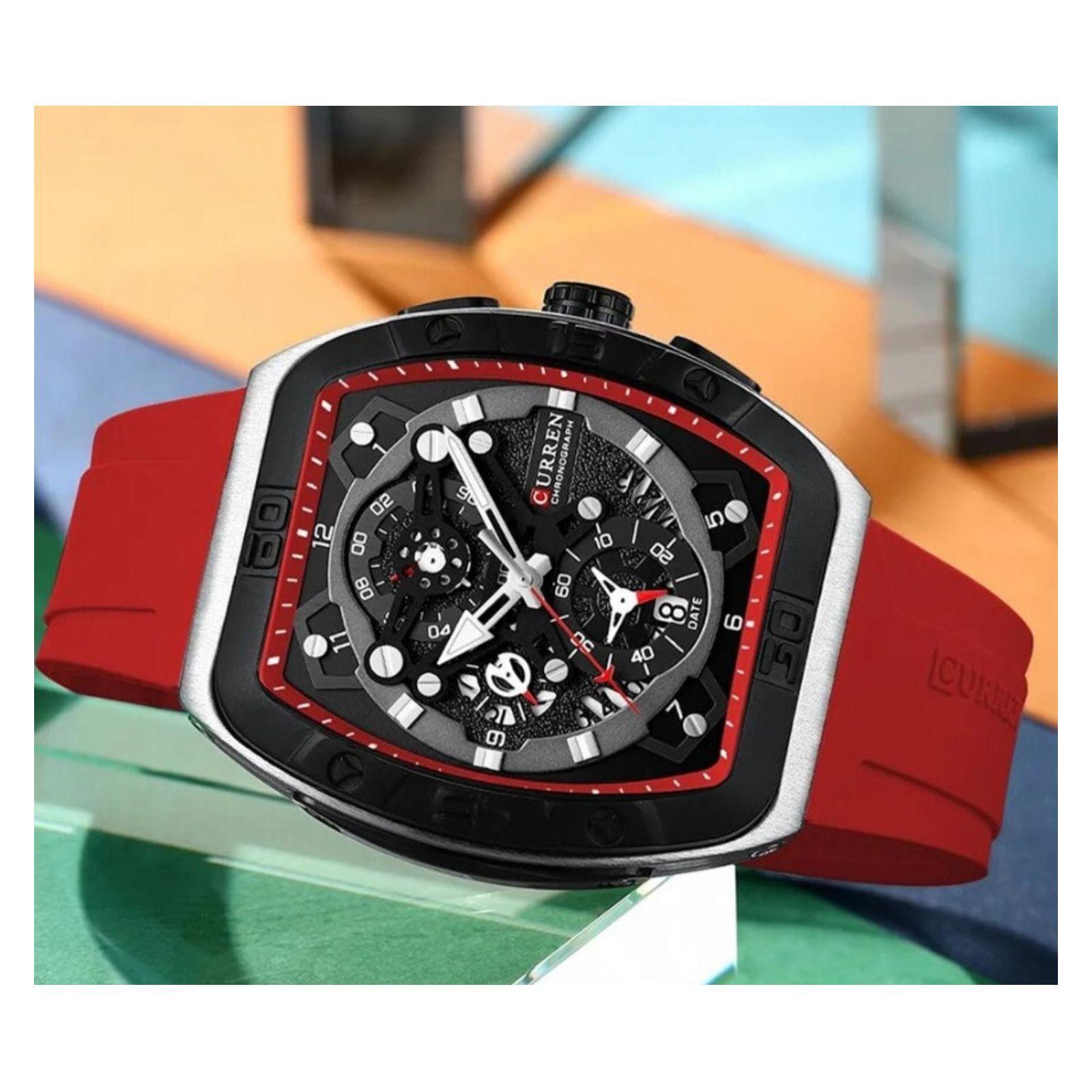 Reloj Curren KREd8705 8443 Cuarzo Rojo-2