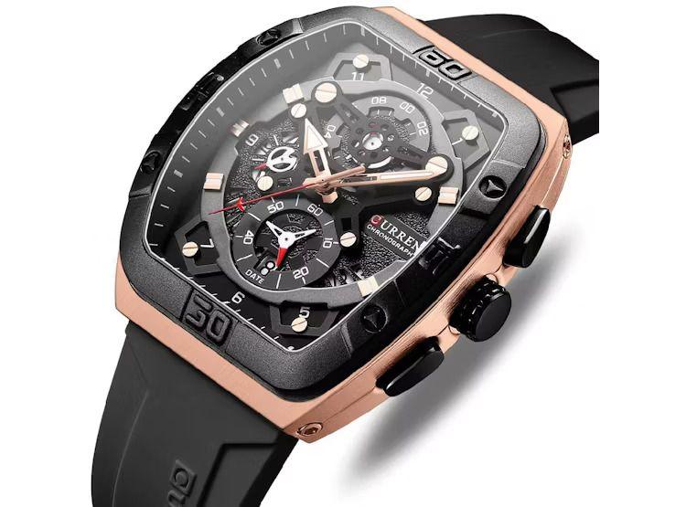 Reloj Curren KRED8704 Cuarzo Negro-2