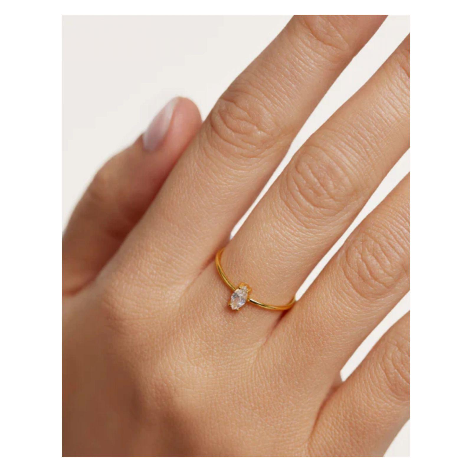 Anillo PDPaola An01-211-14 Dorado Mujer-1