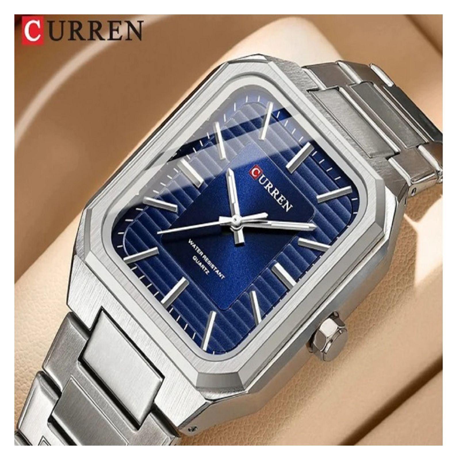 Reloj Curren KREe0403 8457 Cuarzo Plata-1