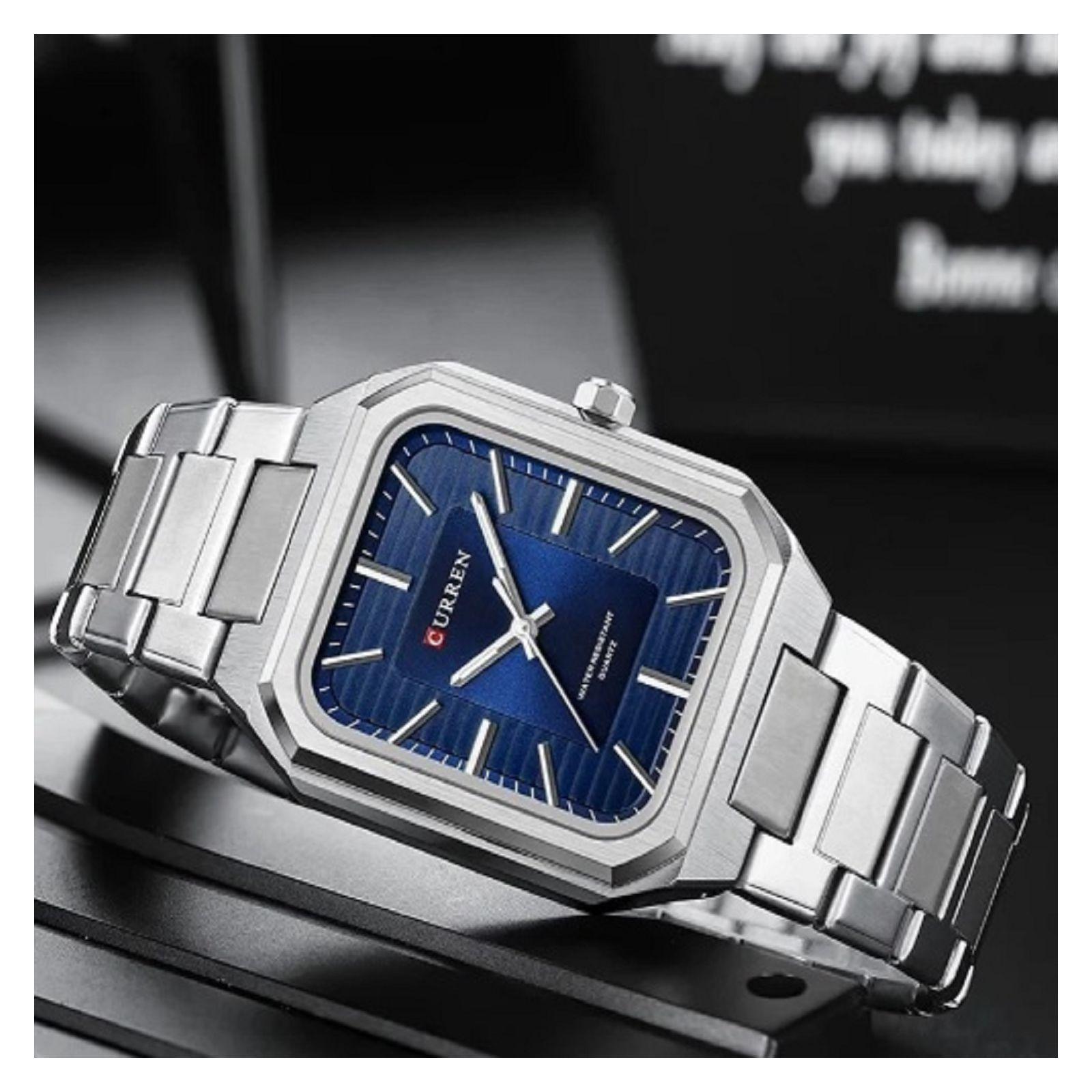 Reloj Curren KREe0403 8457 Cuarzo Plata-2