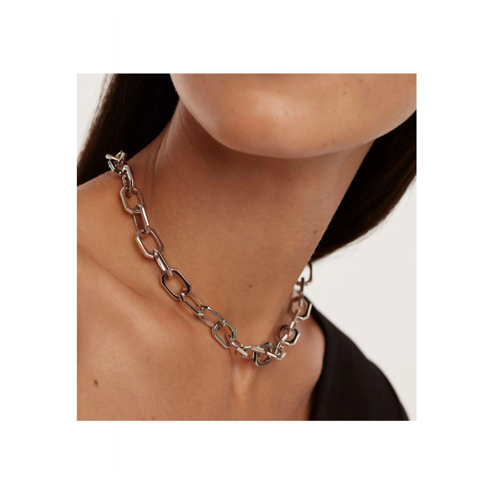 Collar PDPaola Co02-382-U Plateado Mujer-1