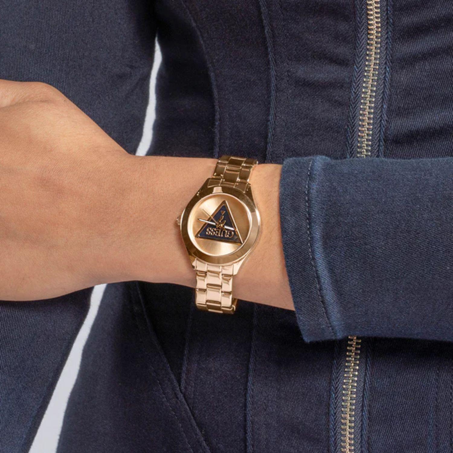 Reloj Guess Gw0675L3 Tri Plaque Cuarzo Rose Gold-3