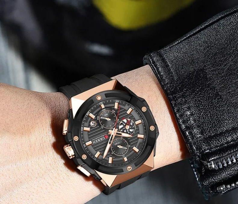 Reloj Curren KREe0903 8462 Cuarzo Negro-2