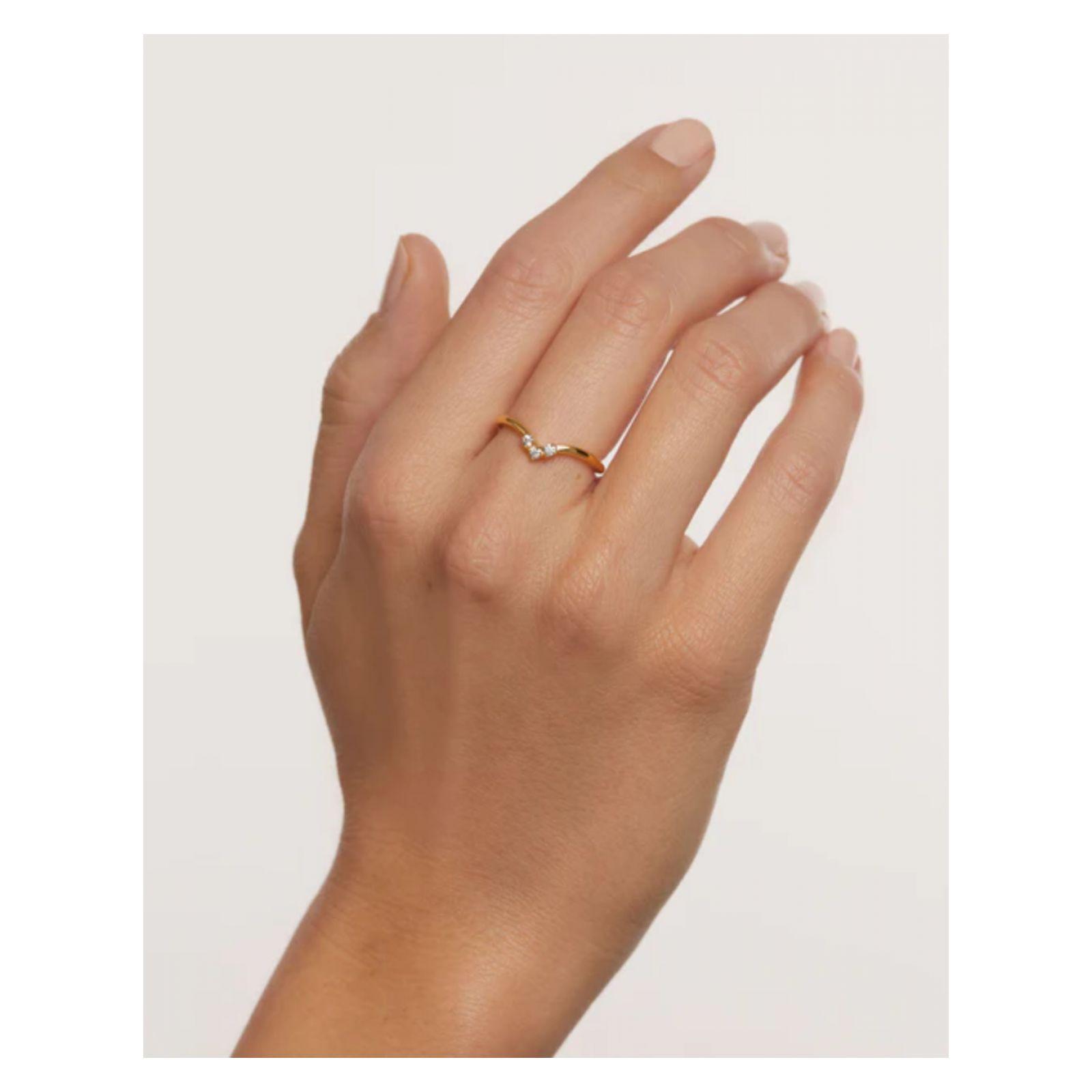 Anillo PDPaola An01-826-12 Dorado Mujer-2