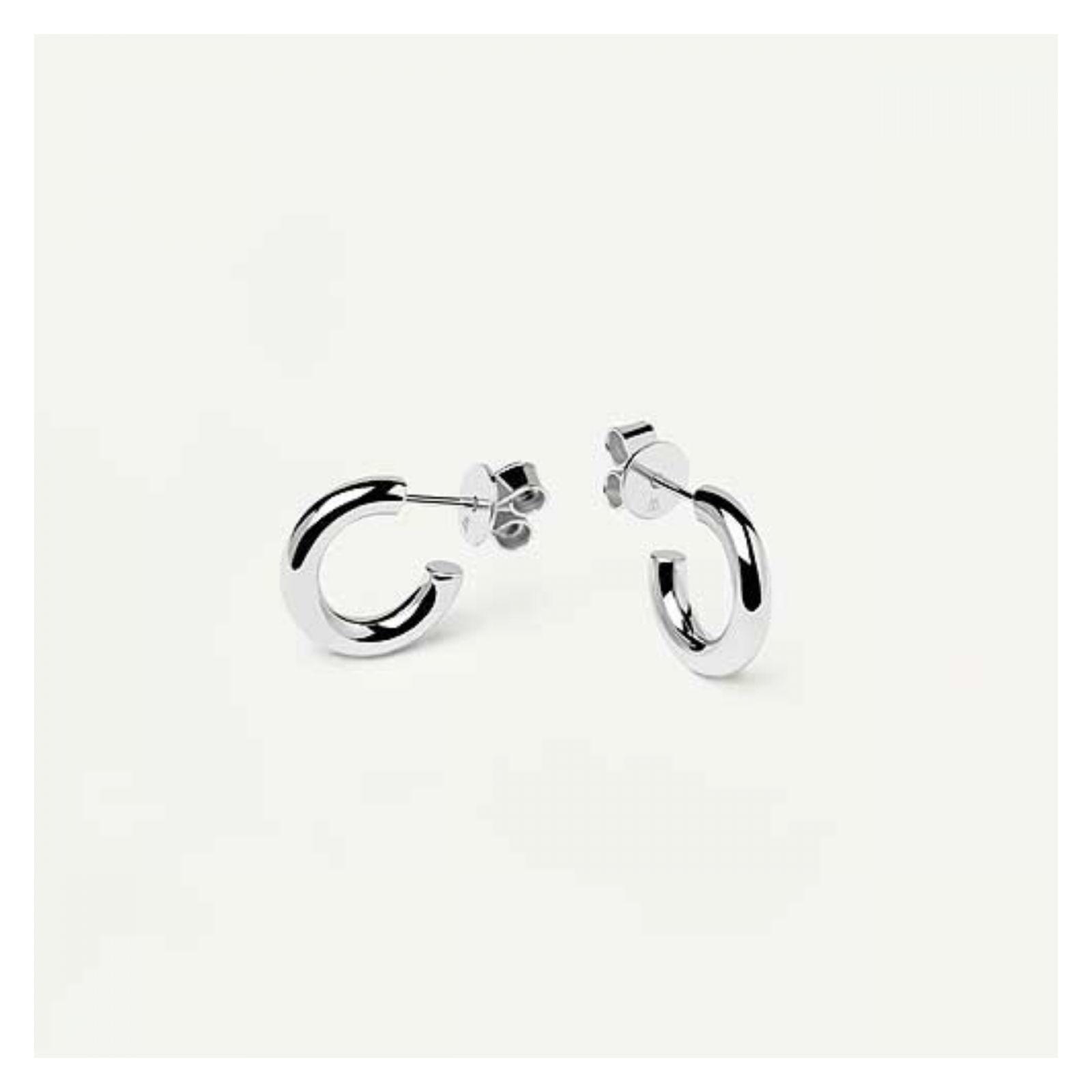 Aretes PDPaola Ar02-376-U Plateado Mujer-2