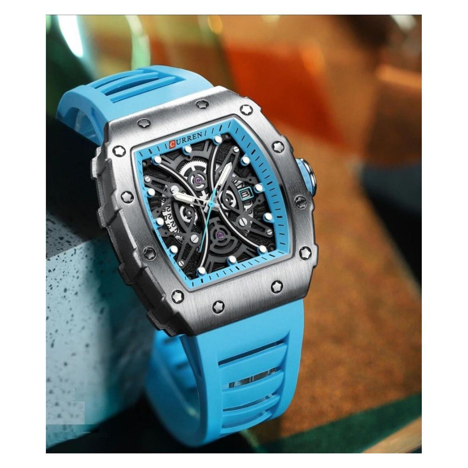Reloj Curren KREd8001 8438 Cuarzo Turquesa-2