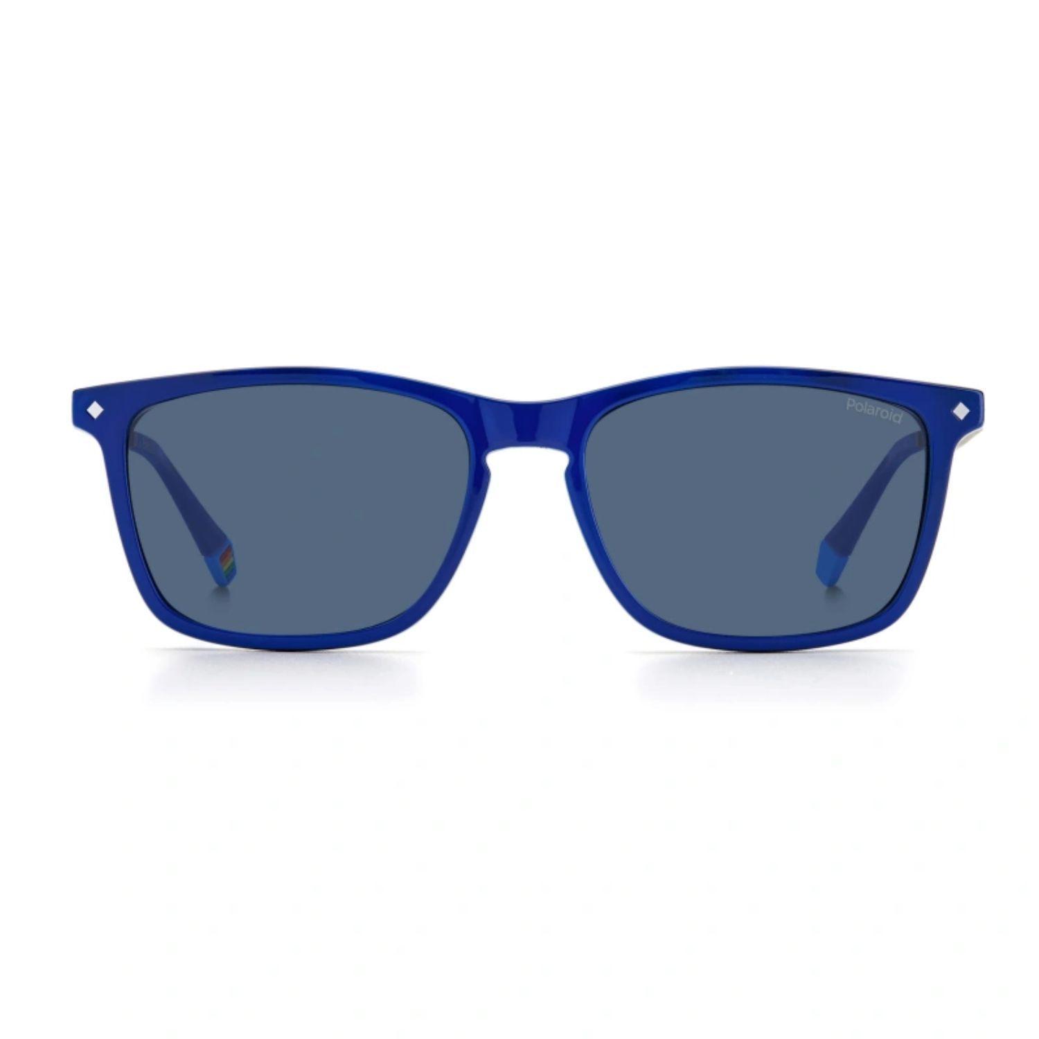 Lentes De Sol De Hombre Polaroid With Clip Azul-1
