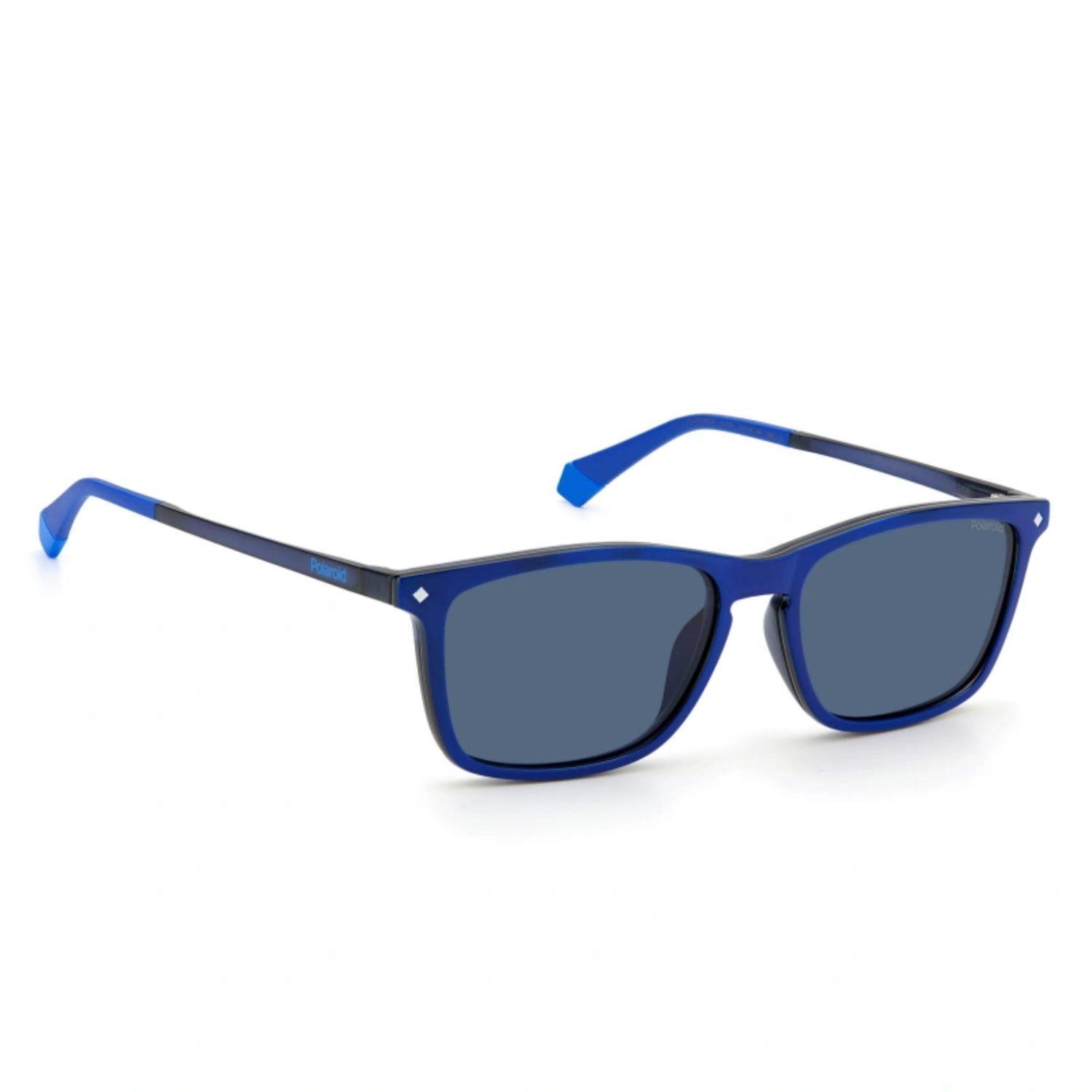 Lentes De Sol De Hombre Polaroid With Clip Azul-2