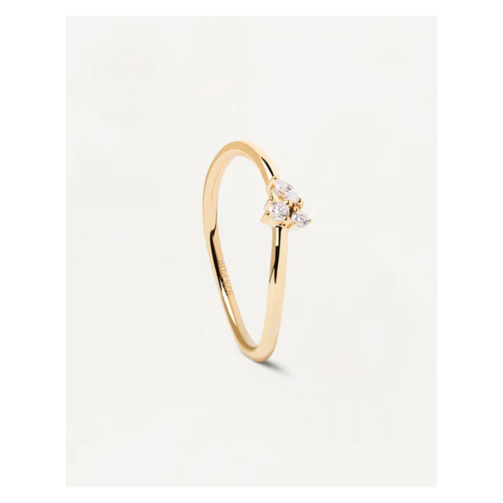 Anillo PDPaola An01-843-14 Dorado Mujer-1
