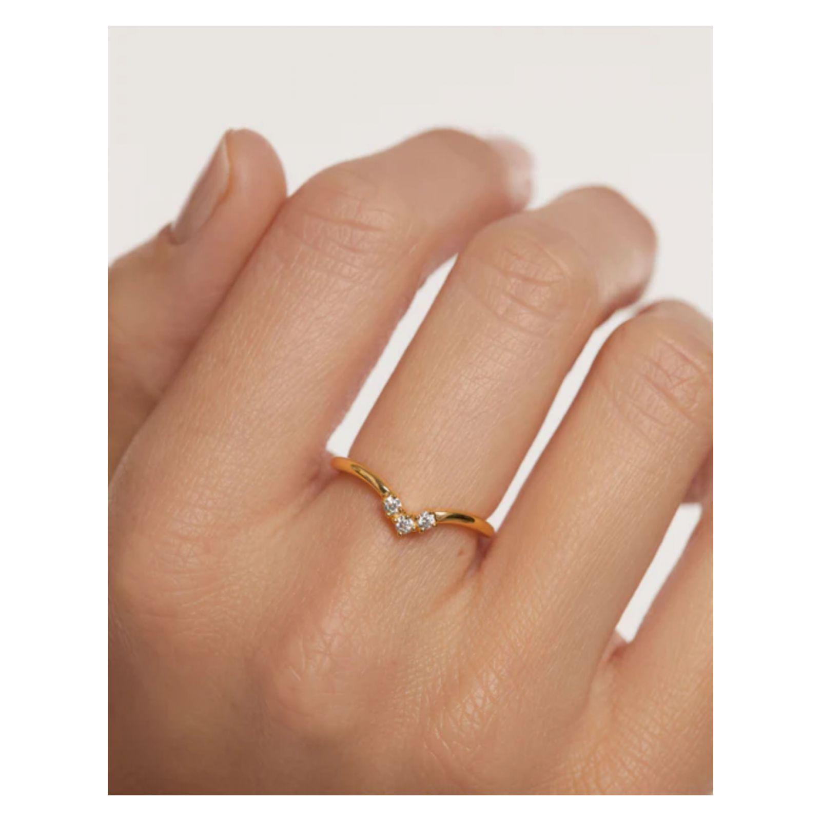 Anillo PDPaola An01-826-14 Dorado Mujer-1