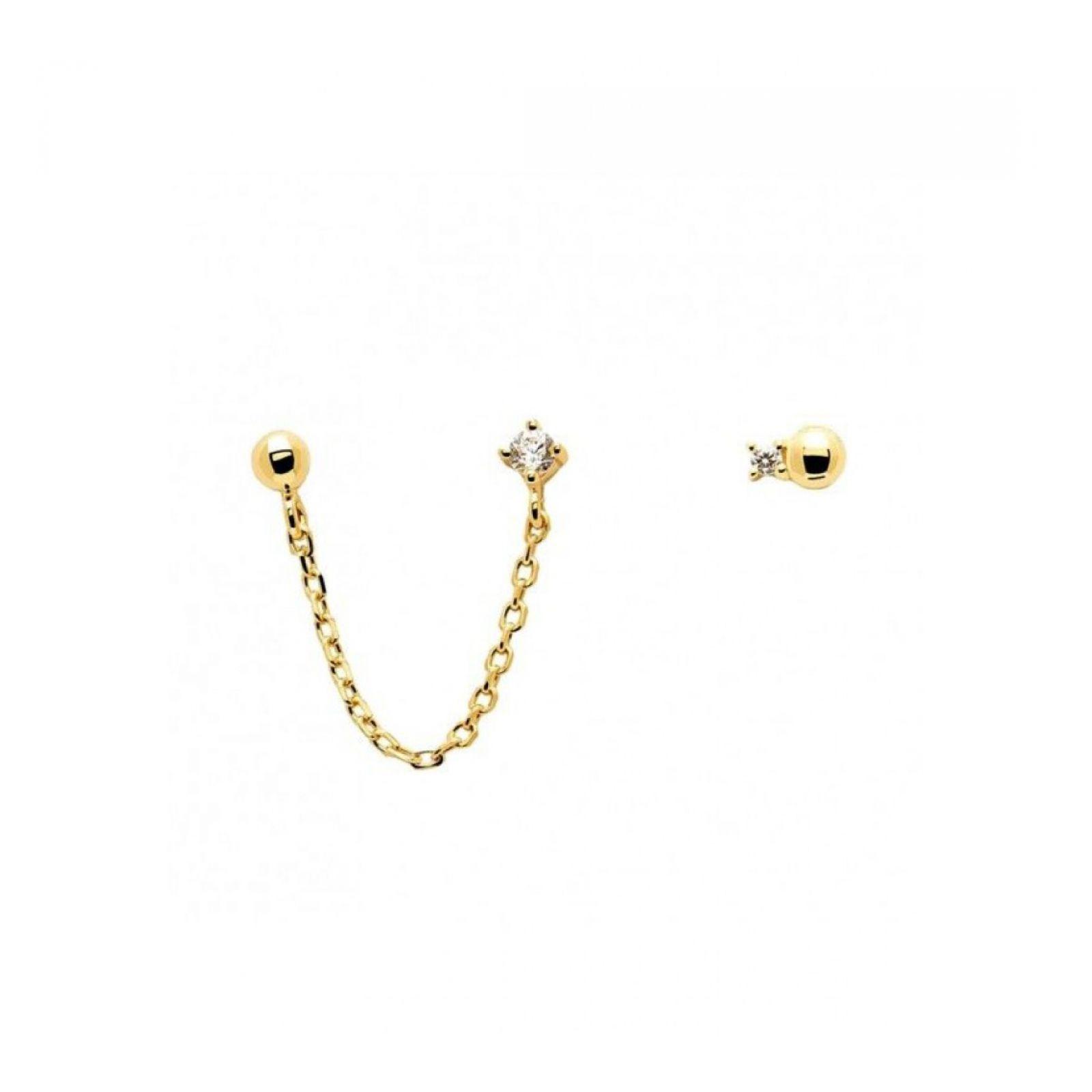 Aretes PDPaola Ar01-384-U Plateado Mujer-0