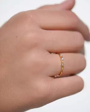 Anillo PDPaola An01-193-14 Dorado Mujer-1