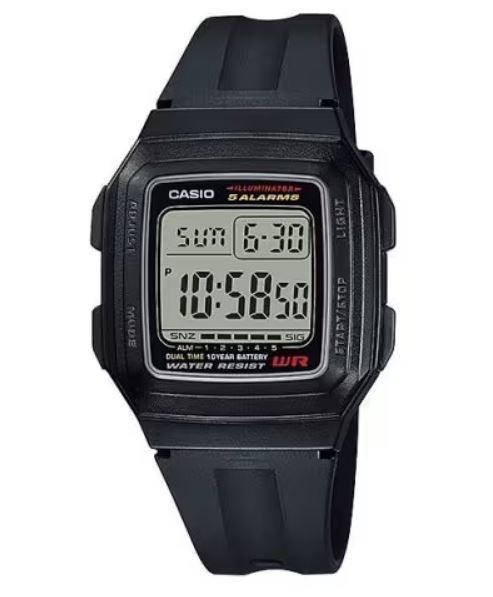 Reloj Casio F-201WA-1A F-201WA Quartz Hombre-0