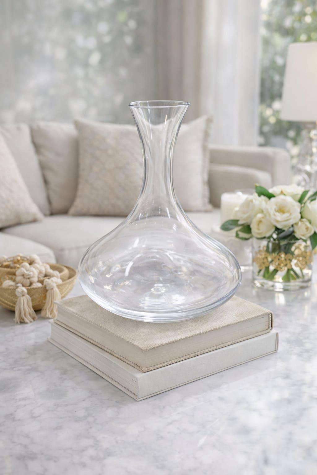 Florero Moderno Transparente para Centros de Mesa-2