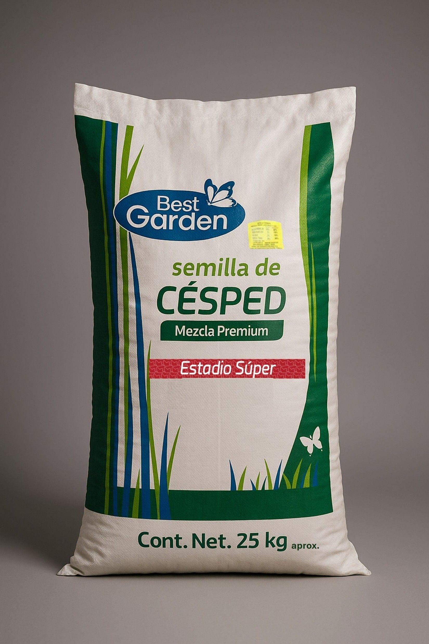 Semilla Césped Mezcla Estadio 25kgs. Best Garden-1