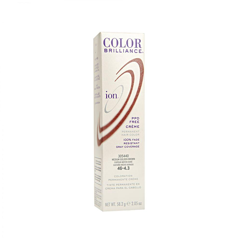 Tinte Permanente En Crema Ion Castaño medio dorado 4G-0