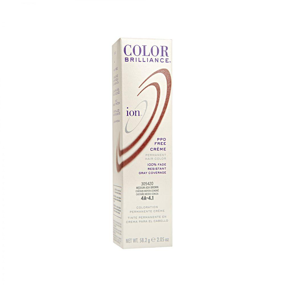 Tinte Permanente En Crema Ion Castaño medio cenizo 4A-0