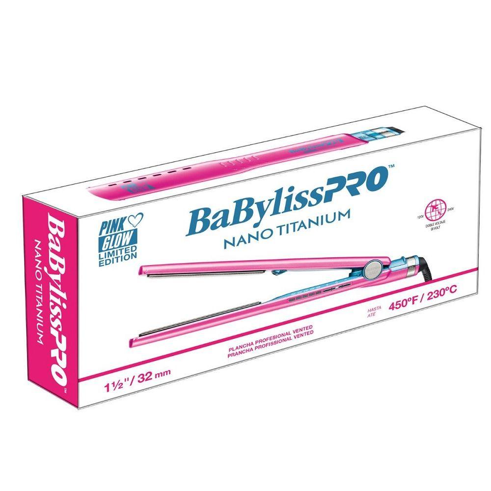 Plancha BabylissPro Pink Glow 38 mm-1