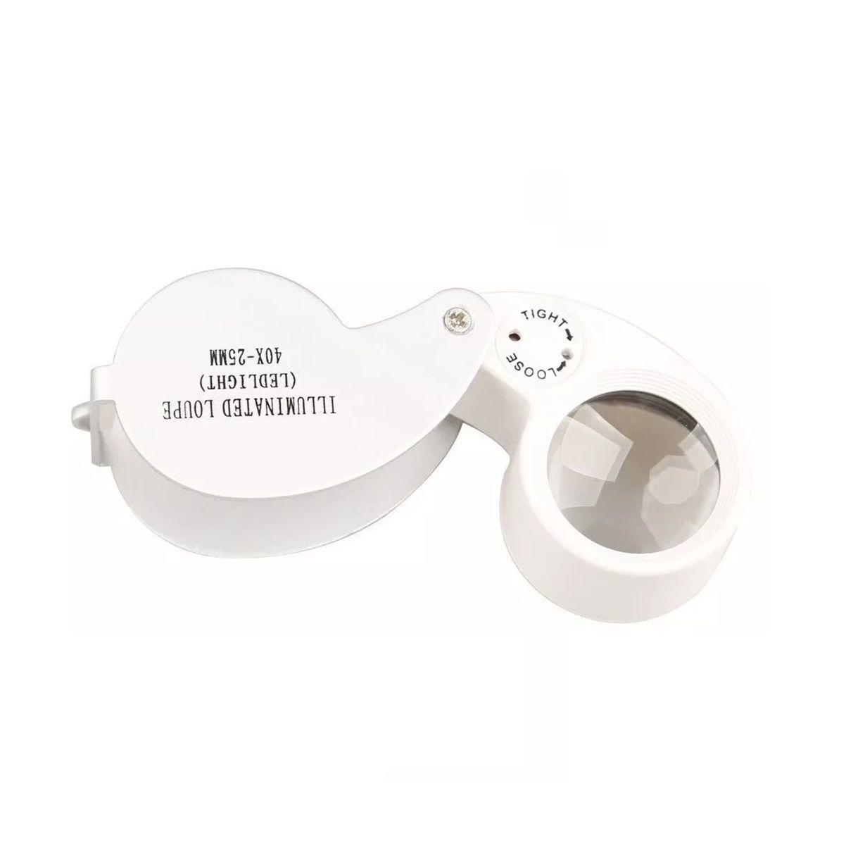 Lupa Geologica 40x25mm Led Lupa Joyero Con Luz-2