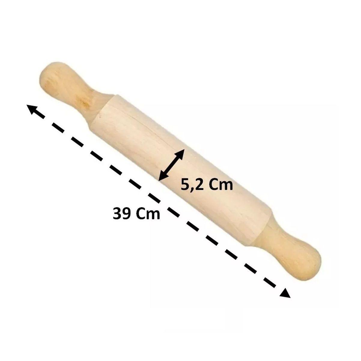 Uslero Madera Rodillo Para Masa Pizza-1