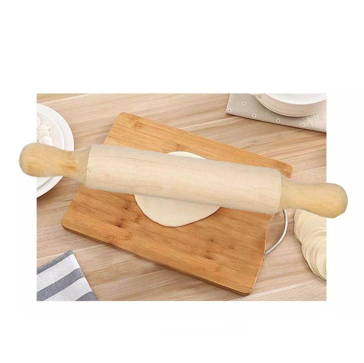 Uslero Madera Rodillo Para Masa Pizza-2