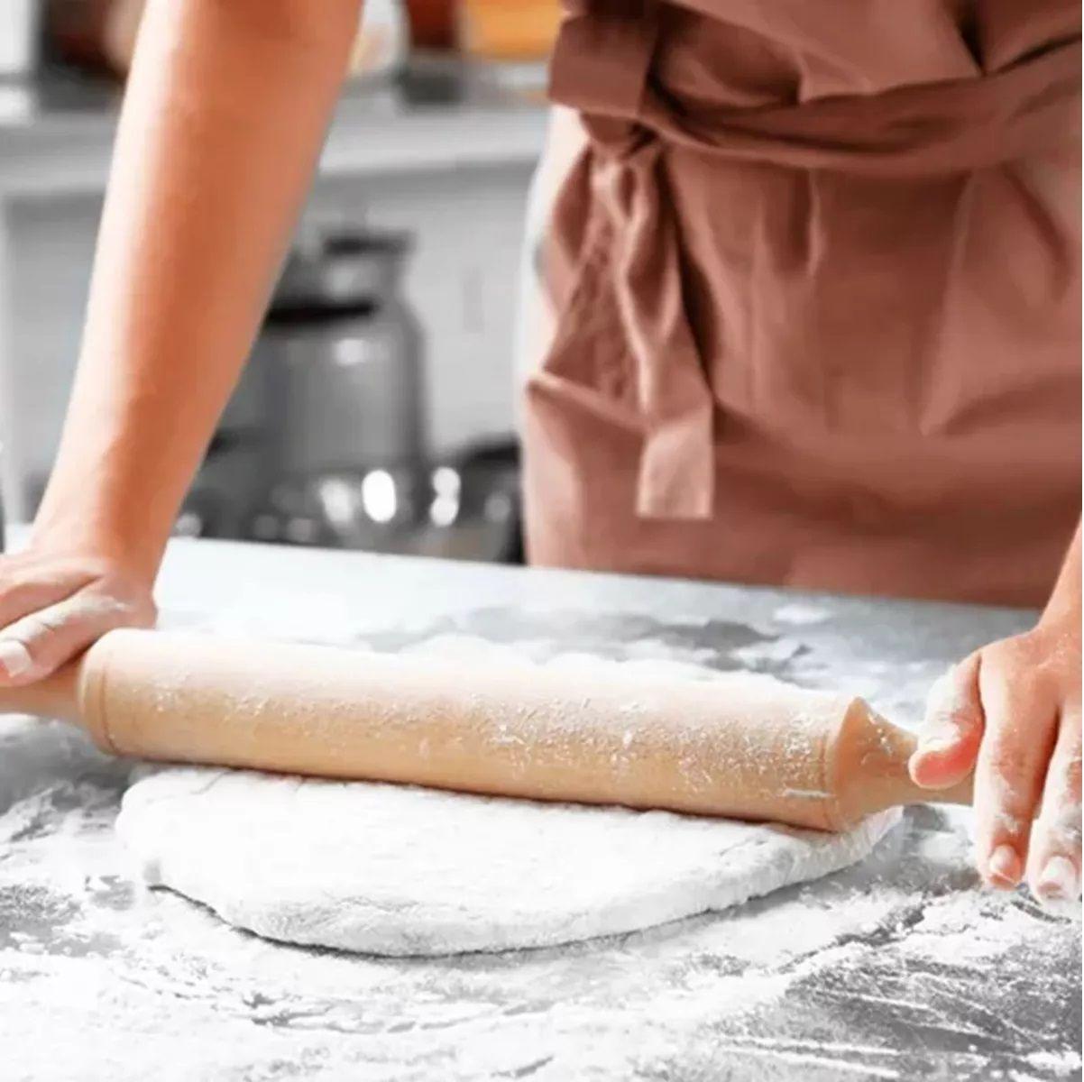 Uslero Madera Rodillo Para Masa Pizza-3