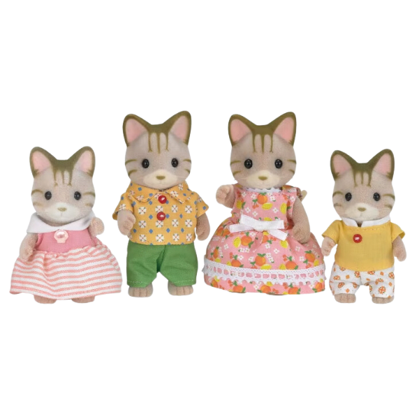 Sylvanian Families Striped Cat Family 5180-1