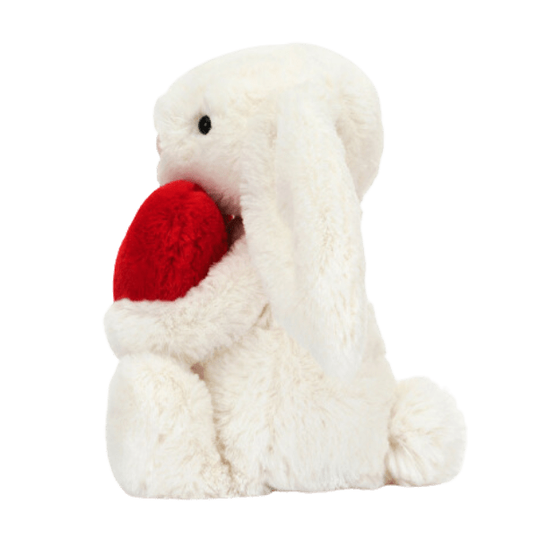 Peluche Conejo Pequeño Bashful Corazón Rojo-1