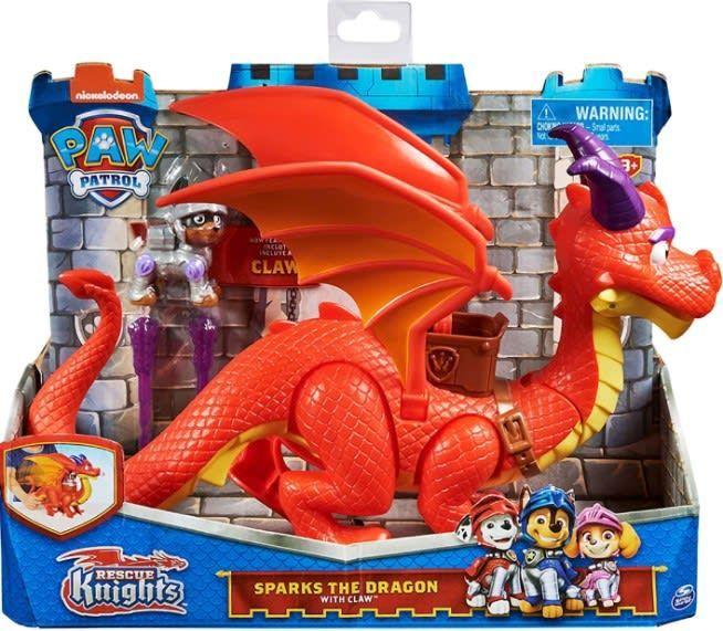 Paw Patrol Rescue Knight Sparks The Dragon Con Figura Claw-0