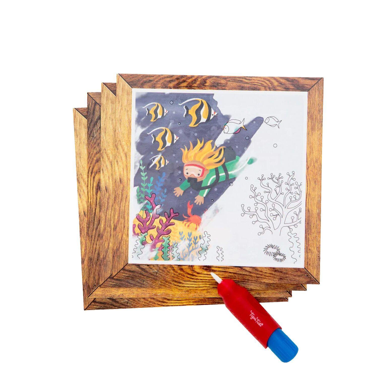 Actividades Set Para Pintar Pincel Mágico Con Agua Océano-1