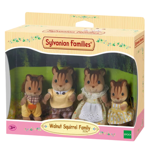 Epoch Sylvanian Families Walnut Squirrel Family 4172-0