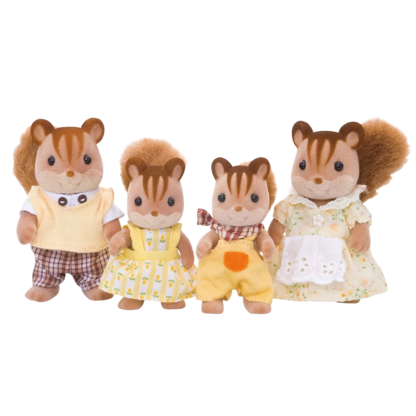 Epoch Sylvanian Families Walnut Squirrel Family 4172-1