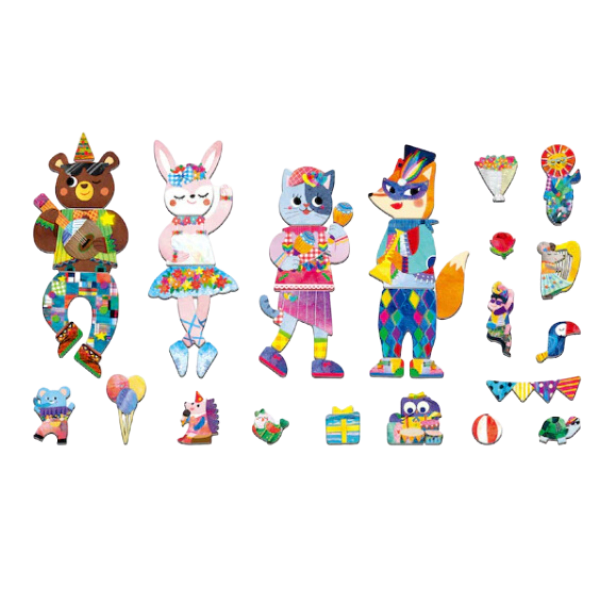 Puzzle Caja Magnética de Viaje Música Animal-1