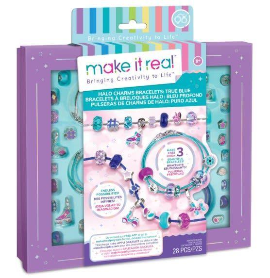 Pulseras de Charms de Halo:Puro Azul 28 Piezas-0