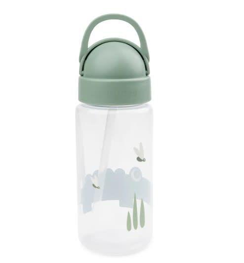 Botella de Agua Con Bombilla Croco Verde 350ml-1