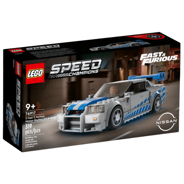 Speed Champions 2 Fast 2 Furious Nissan Skyline GT-R(R34) 319 Piezas 76917-0