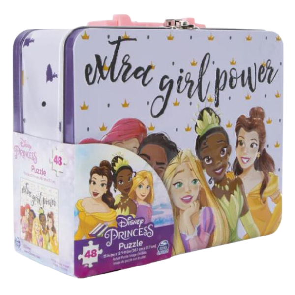 Puzzle 48 Piezas Disney Princess Lonchera Metálica-2