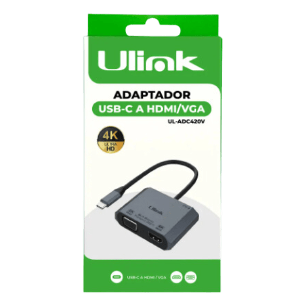 Adaptador Multipuerto USB-C a HDMI/VGA UL-ADC420V-0