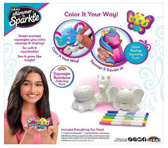 Squeezie Fun P/Colorear (3 Cra-Z-Squeezies 5 Markers)-1