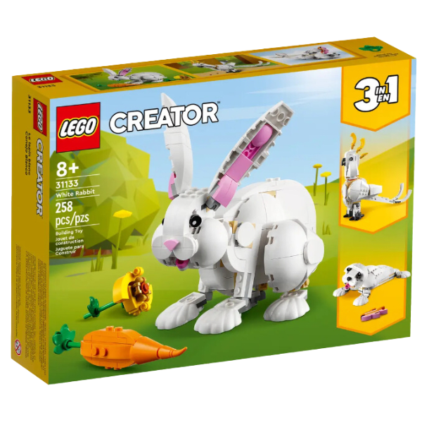 Creator 3 en 1 Conejo Blanco 258 Piezas 31133-0