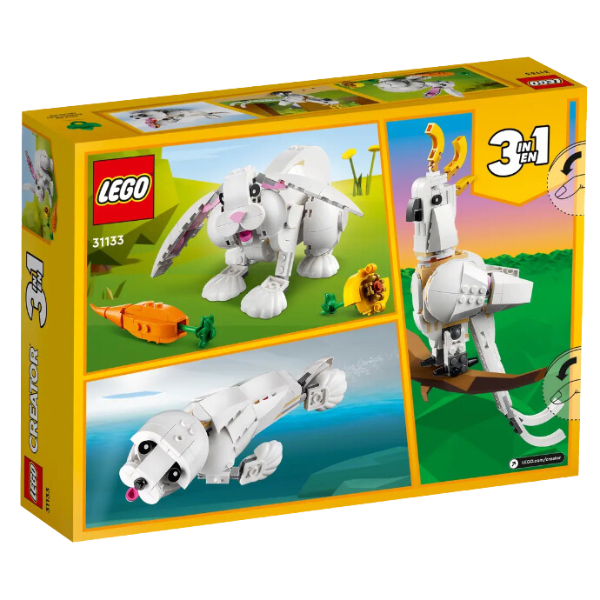 Creator 3 en 1 Conejo Blanco 258 Piezas 31133-4