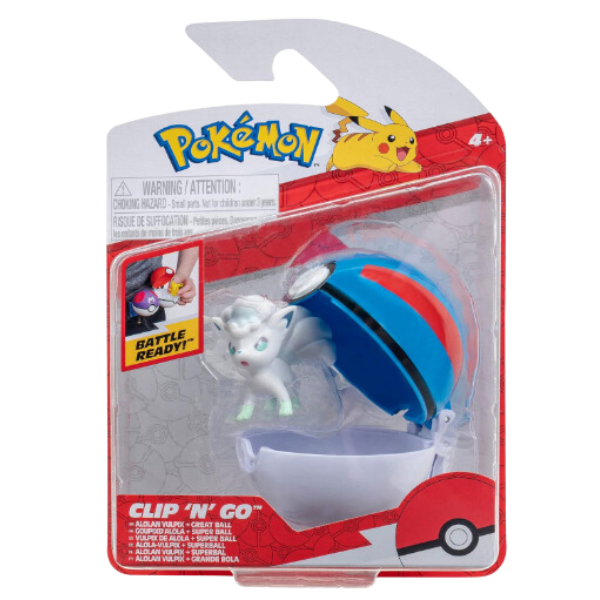 Pokemon Clip´N´Go Figura Alolan Vulpix + Pokebola-2