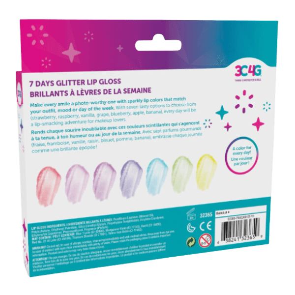 Brillo de Labios Glitter 7ú. 3C4G -2