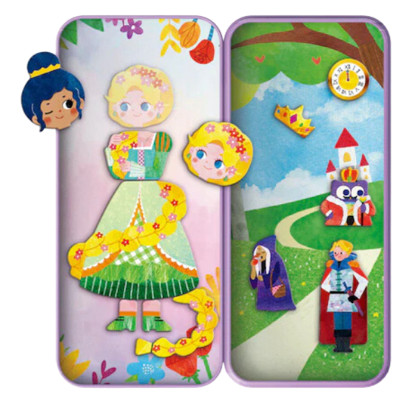 Puzzle Caja Magnética de Viaje Cuentos de Hadas-1