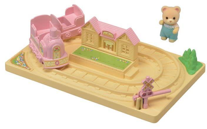 Sylvanian Families Baby Choo-Choo Train Incluye Figura Bear Baby 5320-1