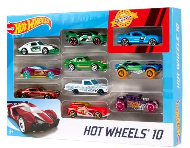 Hot Wheels 10 Vehículos Pack 10ú.-0