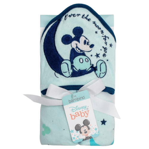Toalla Con Capucha Mickey Diseño 2 76x76cm-0