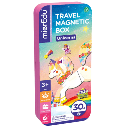 Puzzle Caja Magnética de Viaje Unicornios-0