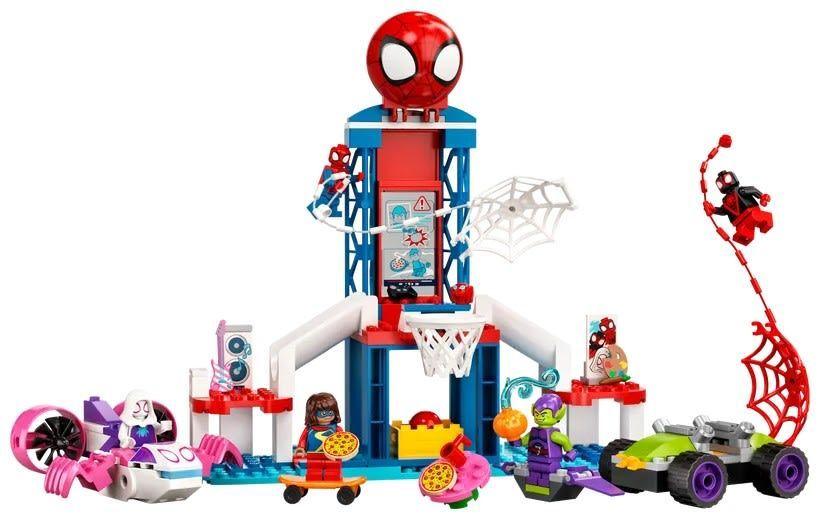 Lego Marvel Spidey Amazing Friends Cuartel General Arácnido de Spider-Man 155 Piezas 10784-1